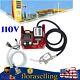 Electric Oil Fuel Diesel Transfer Pump With Meter 110V 2/4m Hose Manual Nozzle US