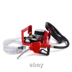 Electric Oil Fuel Diesel Transfer Pump with 4m Delivery Hose & Manual Nozzle