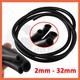 Fluorine Rubber Tube Fuel Petrol Diesel Oil Line Hose Pipe Tubing Black 2mm-32mm