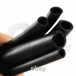 Fluorine Rubber Tube Fuel Petrol Diesel Oil Line Hose Pipe Tubing Black 2mm-32mm