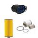 For 03-07 6.0L Ford F250 F350 Powerstroke Diesel Oil, Fuel & Air Filter
