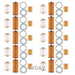 For 03-07 Ford 6.0l Fd4616 Fl2016 10 Set Powerstroke Diesel Oil Fuel Filter Kit