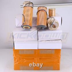 For 03-07 Ford 6.0l Fd4616 Fl2016 10 Set Powerstroke Diesel Oil Fuel Filter Kit