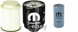 For 13-18 RAM 2500 3500 4500 Water Rear DIESEL OIL FUEL FILTER MOPAR GENUINE