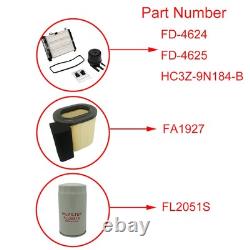 For 6.7L Diesel Oil Air Fuel Filter Kit Compatible with 2017-2019 F250 F350 2