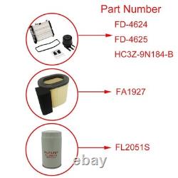 For 6.7L Diesel Oil Air Fuel Filter Kit Compatible with 2017-2019 F250 F350 2