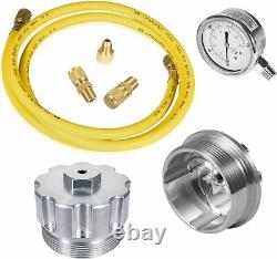 For Ford 6.0L Oil/Fuel Pressure Test Kit Gauge&Hose 2003-2007 Powerstroke Diesel