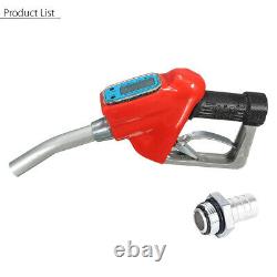 Fuel Gasoline Diesel Petrol Oil Delivery Gun Nozzle Dispenser+Digital Flow N