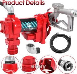Fuel Transfer Pump 12Volt 20 GPM For Gasoline Diesel Kerosene Mineral Oil