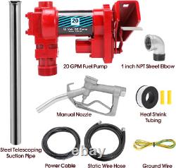 Fuel Transfer Pump 12Volt 20 GPM For Gasoline Diesel Kerosene Mineral Oil