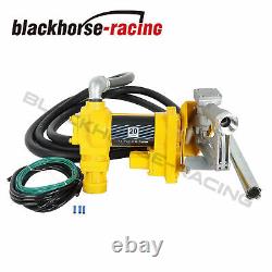 Fuel Transfer Pump 20GPM 12V DC Gasoline with Nozzle Kit for Gas Diesel Kerosene