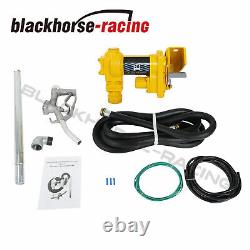 Fuel Transfer Pump 20GPM 12V DC Gasoline with Nozzle Kit for Gas Diesel Kerosene