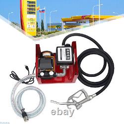 Fuel Transfer Pump Self-priming Electric Oil Diesel Pump 110V & Hoses & Nozzle