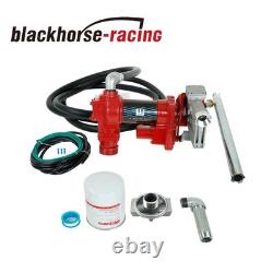Fuel Transfer Pump withNozzle Kit for Gas Diesel with Particulate Filter 15GPM 12V