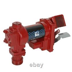 Fuel Transfer Pump withNozzle Kit for Gas Diesel with Particulate Filter 15GPM 12V