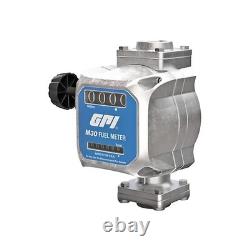 GPI Mechanical Fuel Meter 5-30 GPM 3/4 NPT Gas Diesel Oil Flow Meter