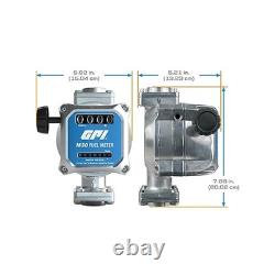 GPI Mechanical Fuel Meter 5-30 GPM 3/4 NPT Gas Diesel Oil Flow Meter