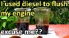 How To Flush Engine Oil With Diesel Warning