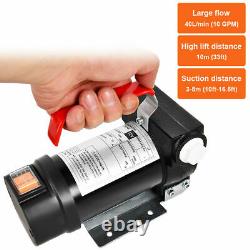 IRONMAX 12V 10GPM Electric Diesel Oil Fuel Transfer Extractor Pump withNozzle Hose