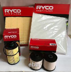 Jeep Grand Cherokee Wk 3.0l V6 Diesel Ryco Oil Air Fuel Cabin Filters 2014