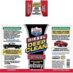 Lucas Oil 10872 Diesel Deep Clean Fuel System Cleaner, 12-Pack
