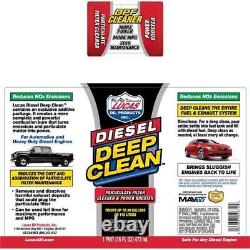 Lucas Oil 10872 Diesel Deep Clean Fuel System Cleaner, 12-Pack