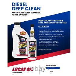 Lucas Oil Diesel DPF Cleaner Deep Clean 2 Quart / 64 Ounce Bottle Set of 6 10873