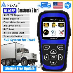 NL102 PLUS Diesel Gas Heavy Duty Truck Diagnostic Scanner ABS Oil Reset Tool