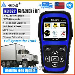 NL102 PLUS Diesel Gas Heavy Duty Truck Diagnostic Scanner ABS Oil Reset Tool