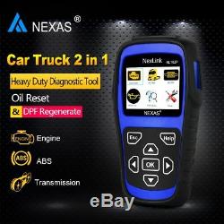 NL102 PLUS Diesel Gas Heavy Duty Truck Diagnostic Scanner ABS Oil Reset Tool US
