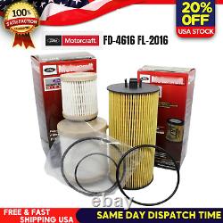 OEM 03-07 6.0L FD4616 FL2016 Motorcraft Powerstroke Diesel Oil & Fuel Filter Kit