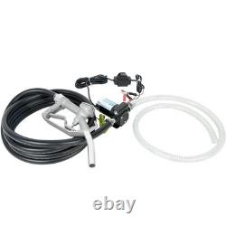 Oil Fuel Transfer Pump 12V Kit with Hoses&Nozzle for Gasoline Diesel Kerosene