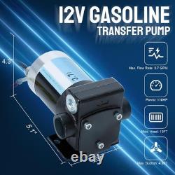 Oil Fuel Transfer Pump 12V Kit with Hoses&Nozzle for Gasoline Diesel Kerosene