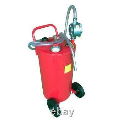 Oil Gas Dispenser Caddy Diesel Fluid Fuel Transfer Storage Tank Rotary Pump Hose