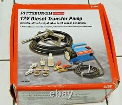 Pittsburgh 12v Volt Diesel & Light Oil Fuel Transfer Pump, 10 GPM