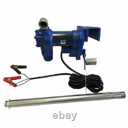 Portable 12V 265W Electric Oil Diesel Fuel Transfer Extractor Pump With Nozzle Kit