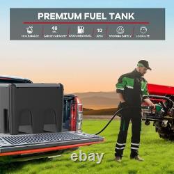 Portable Diesel Tank 48 Gal Oil Fuel Tank with 12V Electric Transfer Pump Portable Diesel Tank 48 Gal Oil Fuel Tank with 12V Electric Transfer Pump