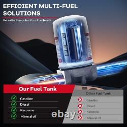 Portable Diesel Tank 48 Gallon Oil Fuel Tank with 12V Electric Transfer Pump