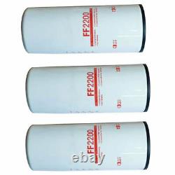 Replace Fleetguard FF2200 3 Set Oil Fuel Filter Fit Cummins 4088272 4920586