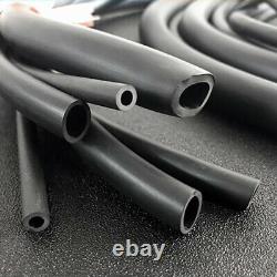 Rubber Fuel Hose Reinforced Unleaded Petrol Diesel Oil Engine Line Pipe BLACK