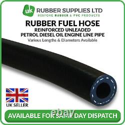 Rubber Fuel hose Flexible, Engine, Black, Oil Water Diesel Petrol BSAU108/2 E10