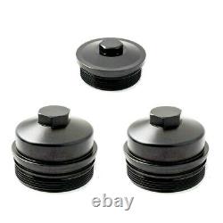 Rudy's Billet Oil & Fuel Filter Cap Set For 2003-2007 Ford 6.0L Powerstroke