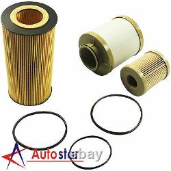Set of 6 Fuel & Oil Filter Replacement FD4616 FL2016 For Ford 6.0L Diesel Turbo