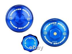 Sinister Diesel Billet Blue Oil Fuel Cap Assembly 08-10 Ford 6.4L Powerstroke