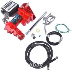 U24013 Red Fuel Transfer Pump 20GPM 12V for Gasoline Diesel Oil Meter w G2U
