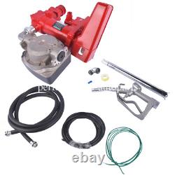 U24013 Red Fuel Transfer Pump 20GPM 12V for Gasoline Diesel Oil Meter w G2U