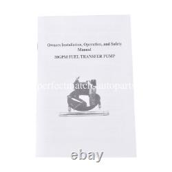 U24013 Red Fuel Transfer Pump 20GPM 12V for Gasoline Diesel Oil Meter w G2U