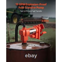 Uimoso Electric Fuel Transfer Pump 110V for Diesel, Oil, and Kerosene, 15 GPM