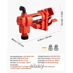 Uimoso Electric Fuel Transfer Pump 110V for Diesel, Oil, and Kerosene, 15 GPM