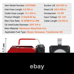 VEVOR Diesel Fuel Transfer Pump Kit, Transformer Oil